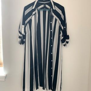 EUC Alfani 3/4 Sleeve Stripped Blouse | S